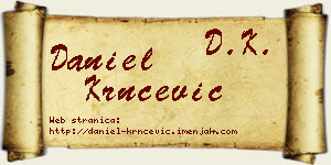 Daniel Krnčević vizit kartica